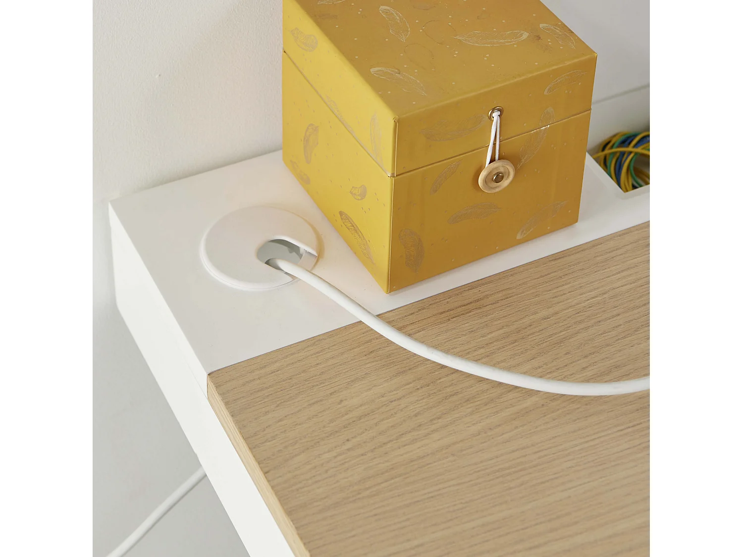 HANG Scandinavisch eiken wandbureau