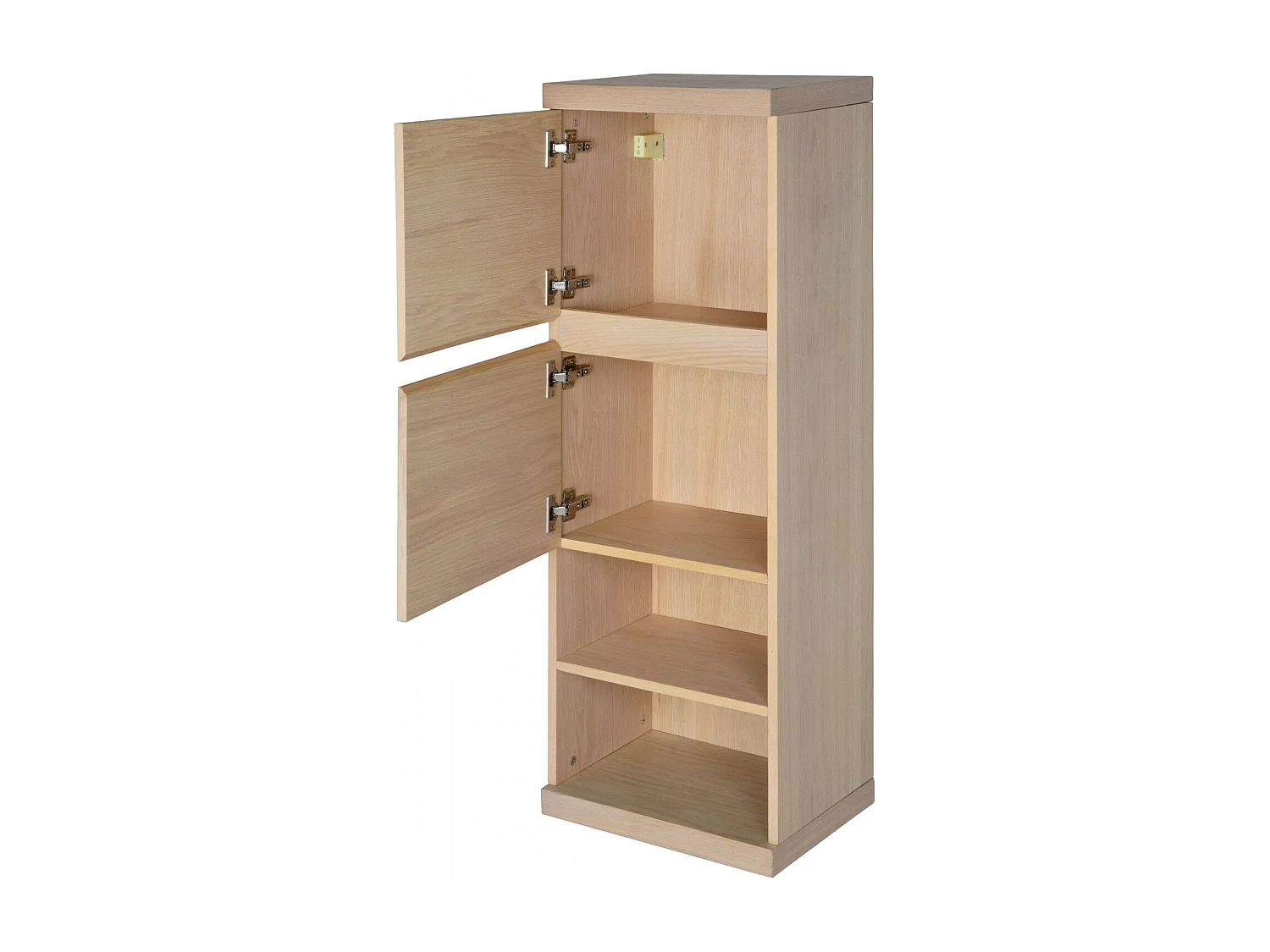 Columna de baño suspendida ENIO 120cm roble con hornacina