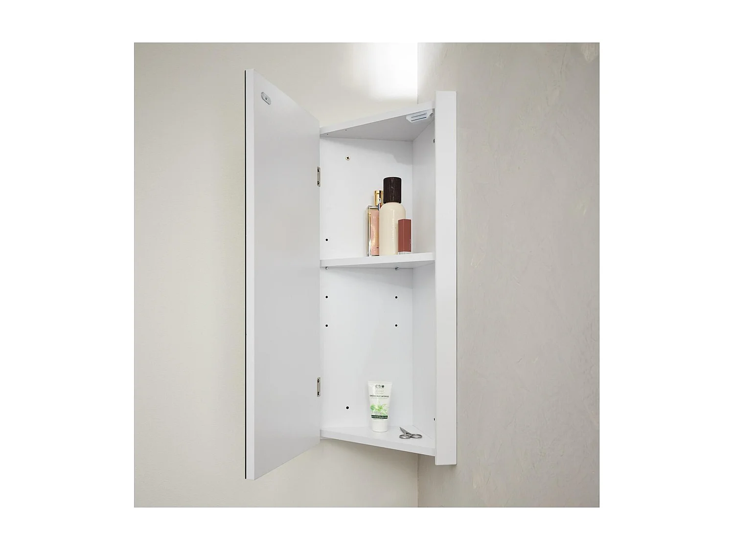 Armoire de toilette d'angle 25,2x70cm