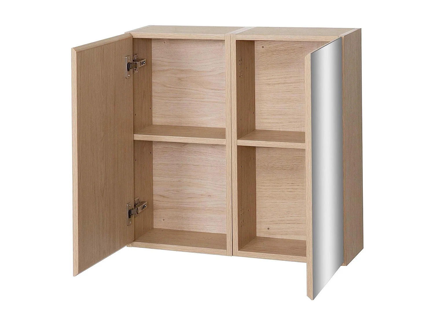 Mobiletto da bagno WILL da 60 cm con doppia anta e specchi