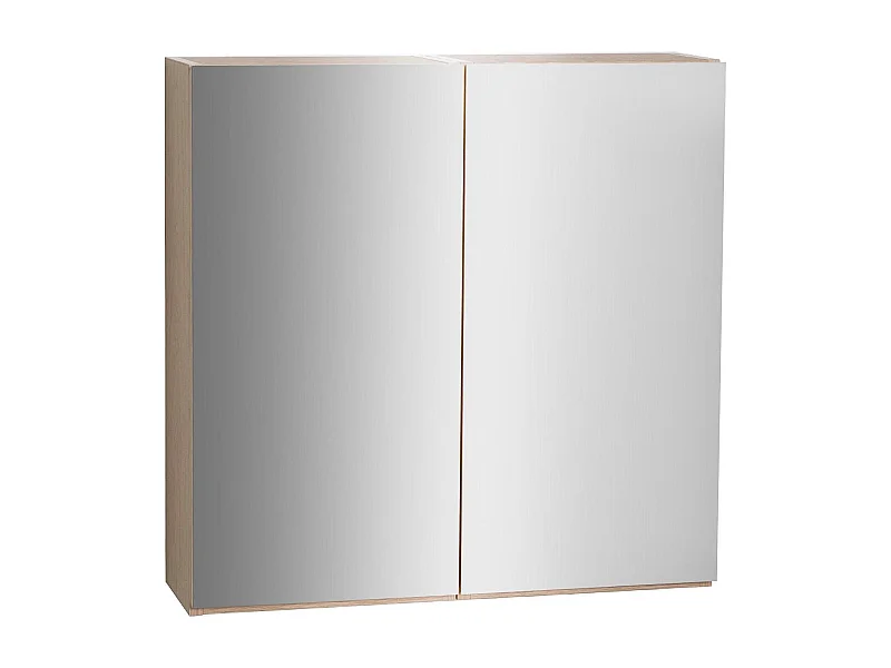 Armoire de toilette double miroir - Rangement haut faible profondeur 60x60cm