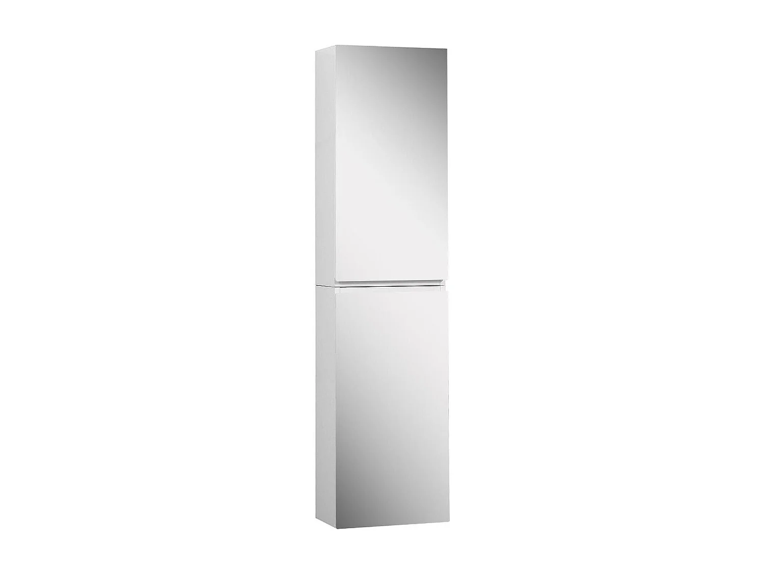 Armoire de toilette double miroir - Rangement haut faible profondeur 60x60cm