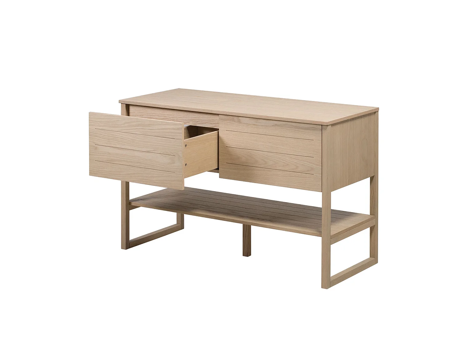Mueble de lavabo doble de roble ATOLL