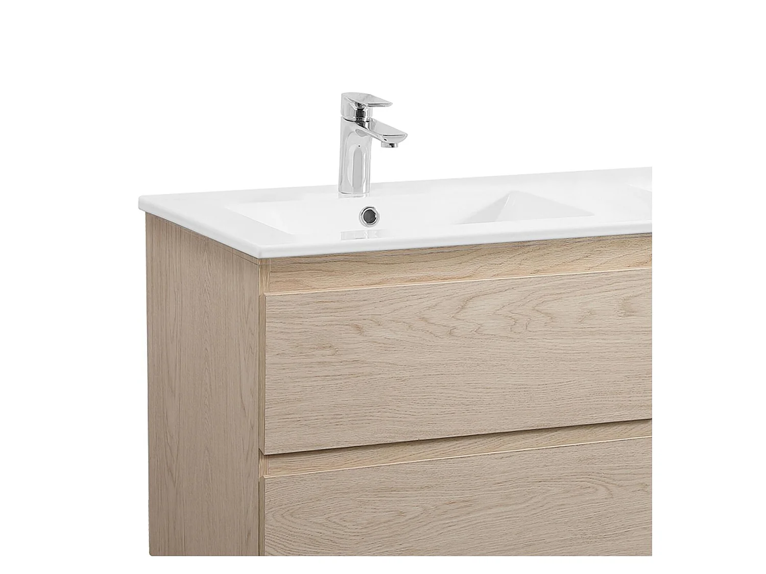 SORRENTO 120 cm dubbele wastafelmeubel met keramisch blad