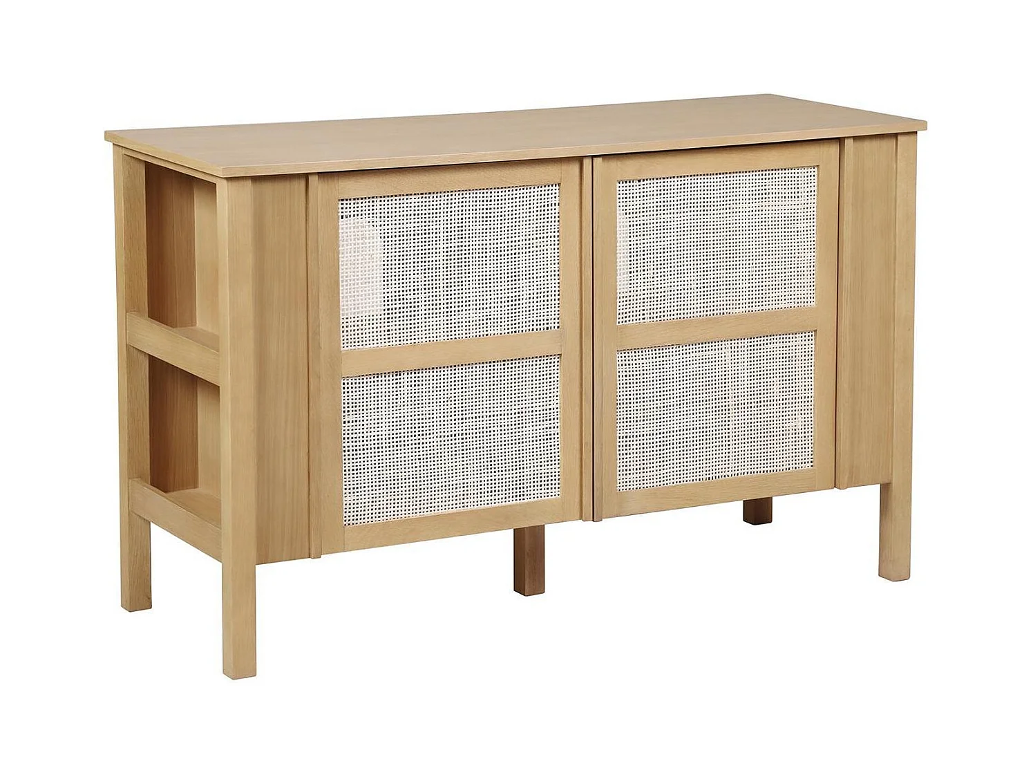 Mobile doppio lavello NESTO in rovere canna