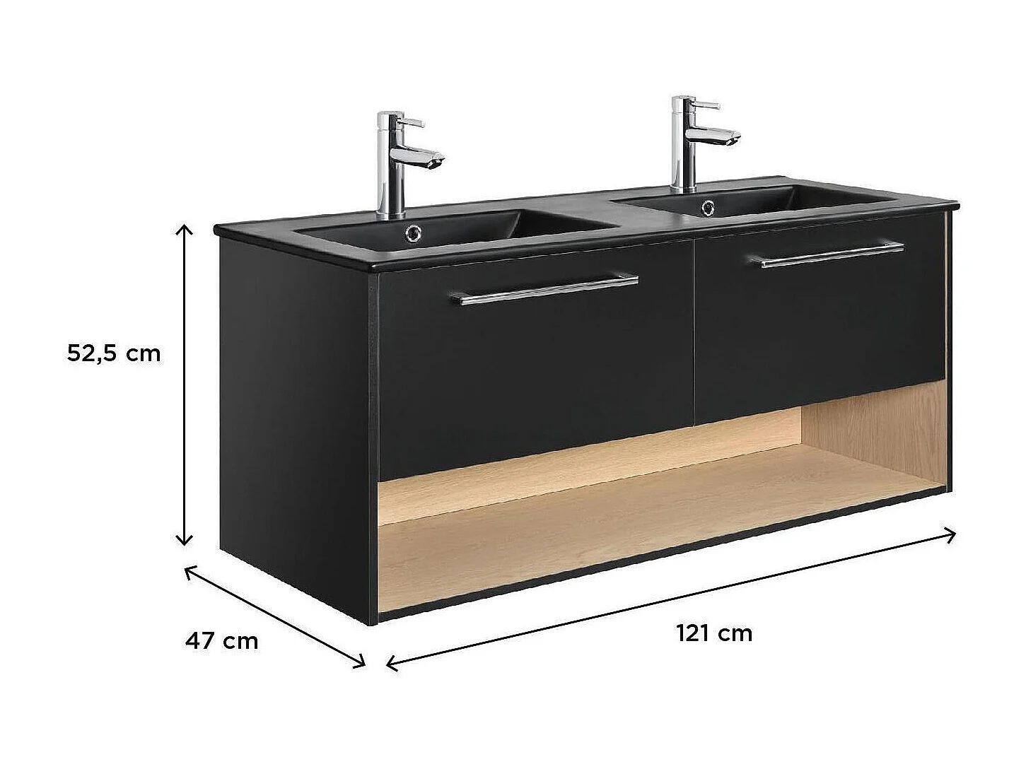 Mueble de lavabo doble NIKA