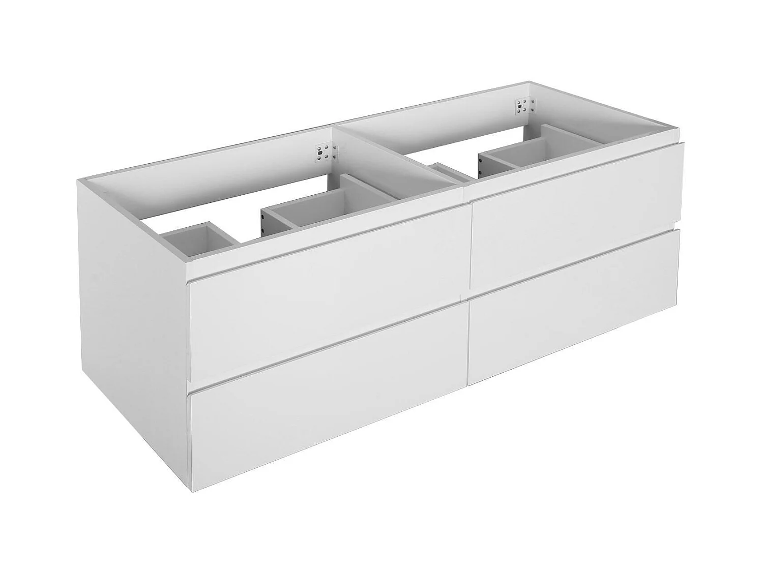Meuble sous vasque suspendu 4 tiroirs 120cm