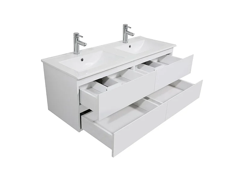 Mobile lavabo sospeso SORRENTO 4 cassetti 120cm