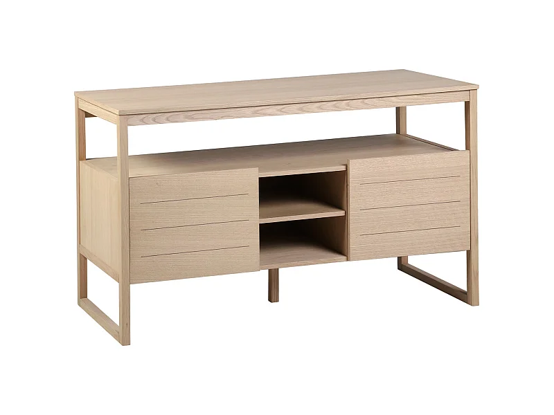 Mobile doppio lavello in rovere ATOLL