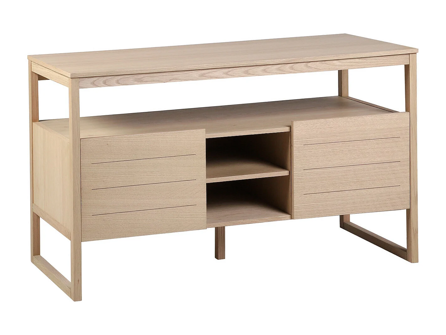 Meuble double vasque chêne 140 cm ATOLL