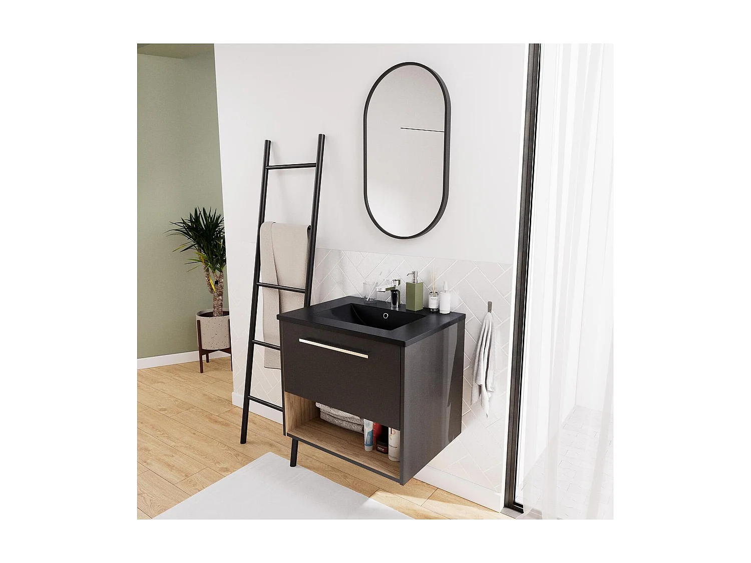 Mueble de fregadero individual NIKA