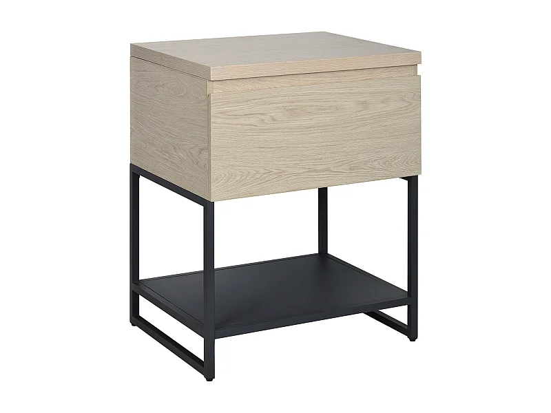 Mueble de roble con pedestal bajo lavabo 60 cm WILL