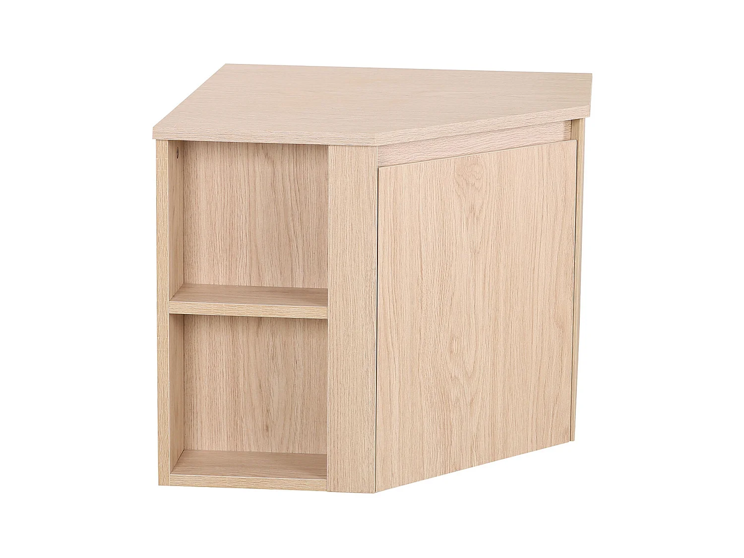 Meuble sous vasque suspendu d'angle 52cm