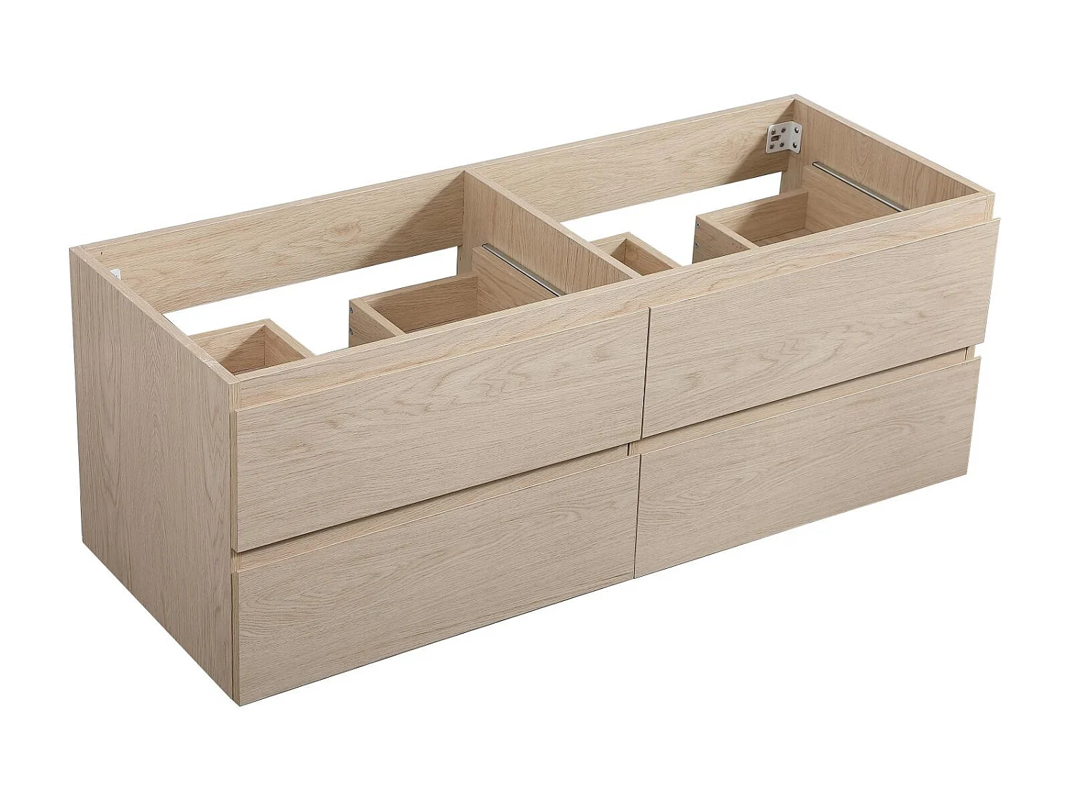 SORRENTO wandhängender Waschtischunterschrank mit 4 Schubladen, 120 cm