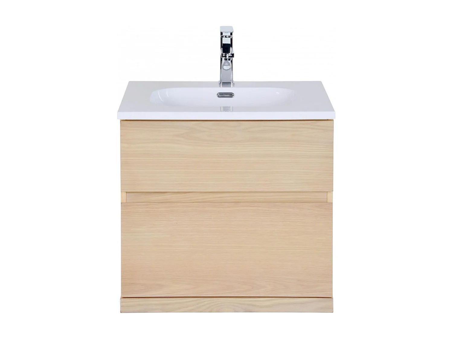 Mueble de lavabo suspendido de roble ENIO