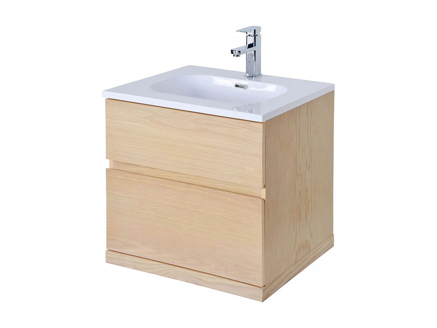 Mueble de lavabo suspendido de roble ENIO