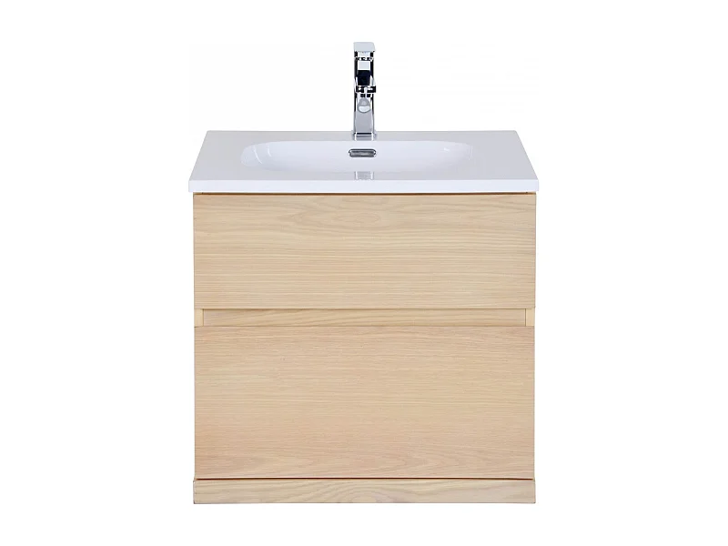 Mueble de lavabo suspendido de roble ENIO