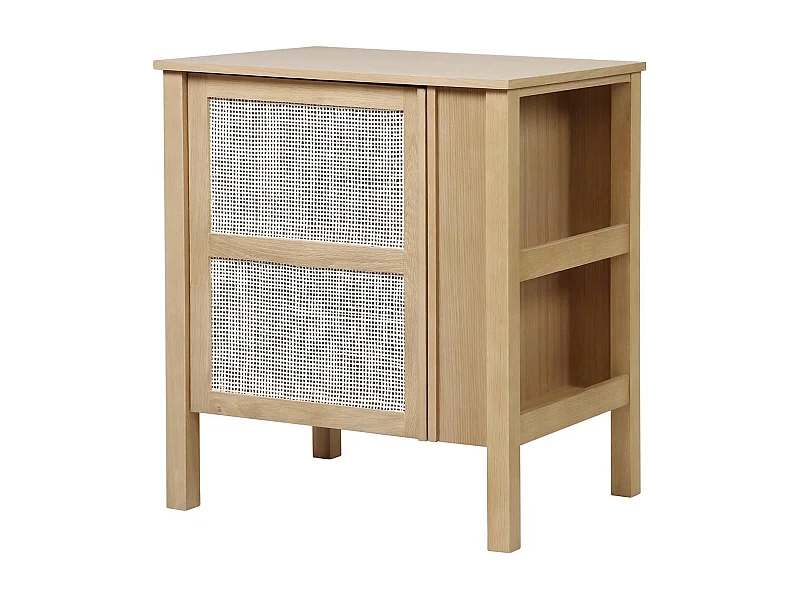 Mueble de fregadero individual NESTO en roble caña