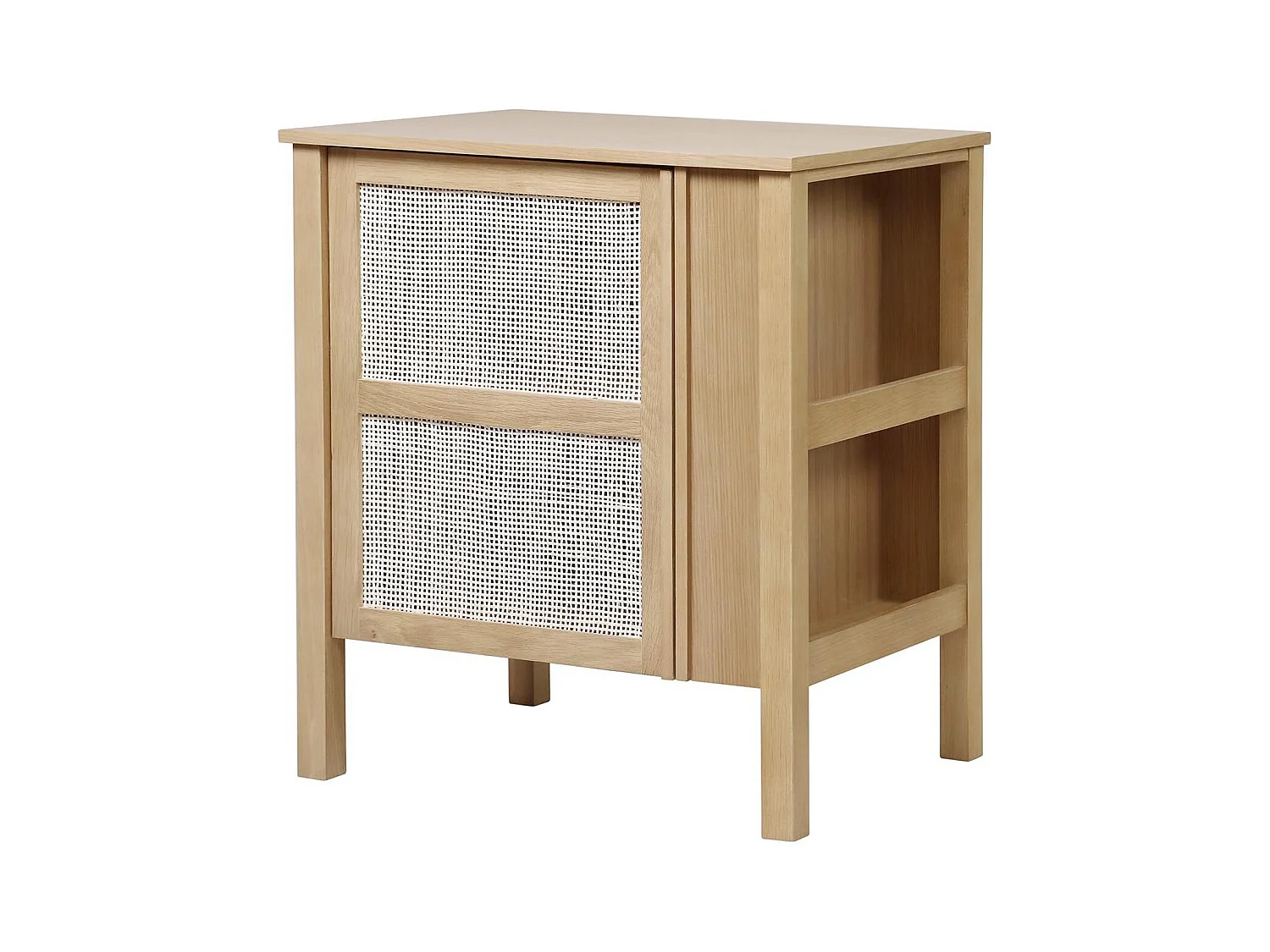 Mobile lavabo singolo NESTO in rovere canna