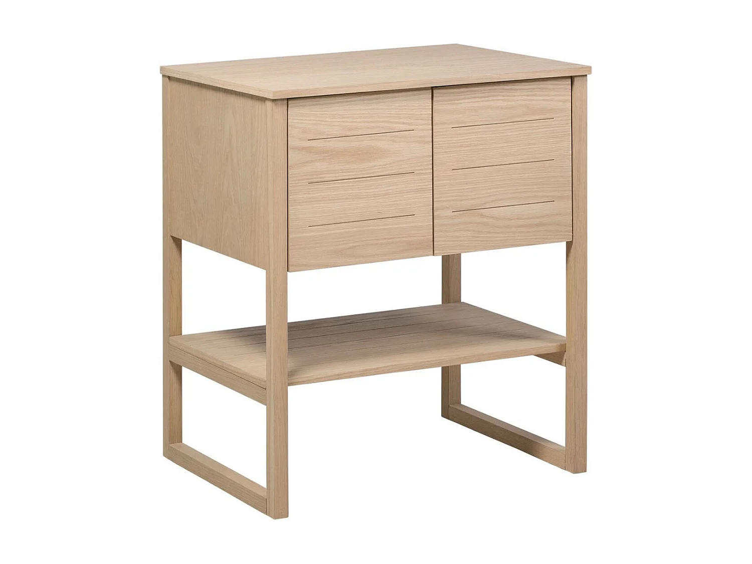 ATOLL Einzelwaschtischunterschrank aus Eiche