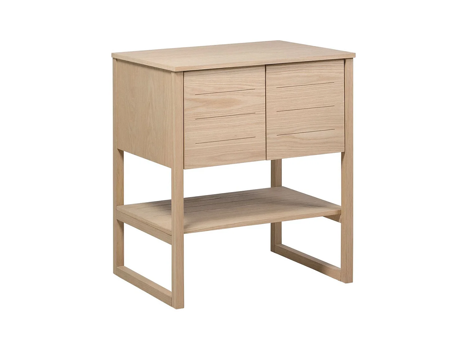 Meuble simple vasque chêne 70 cm ATOLL