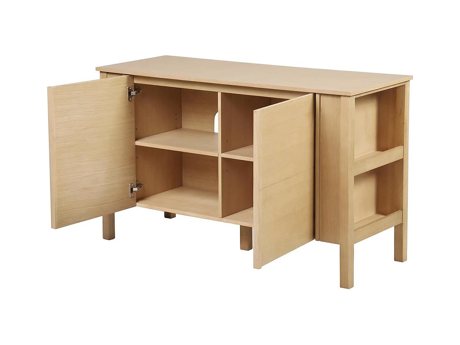 Mueble de lavabo doble de roble NESTO