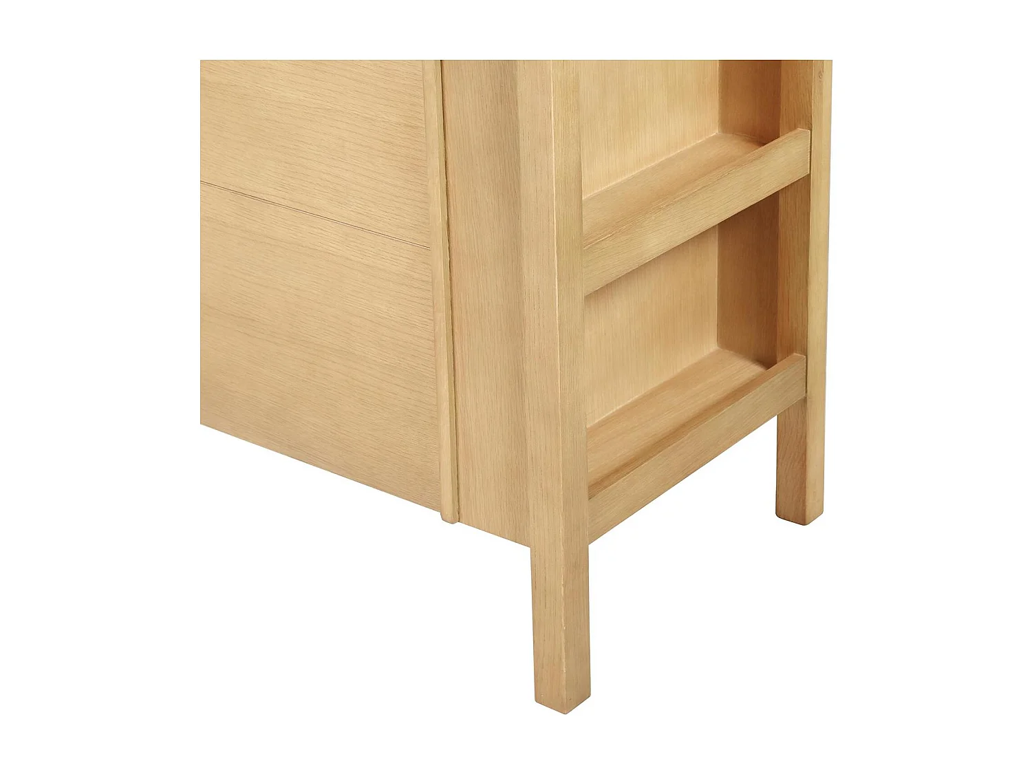 Mueble de lavabo doble de roble NESTO