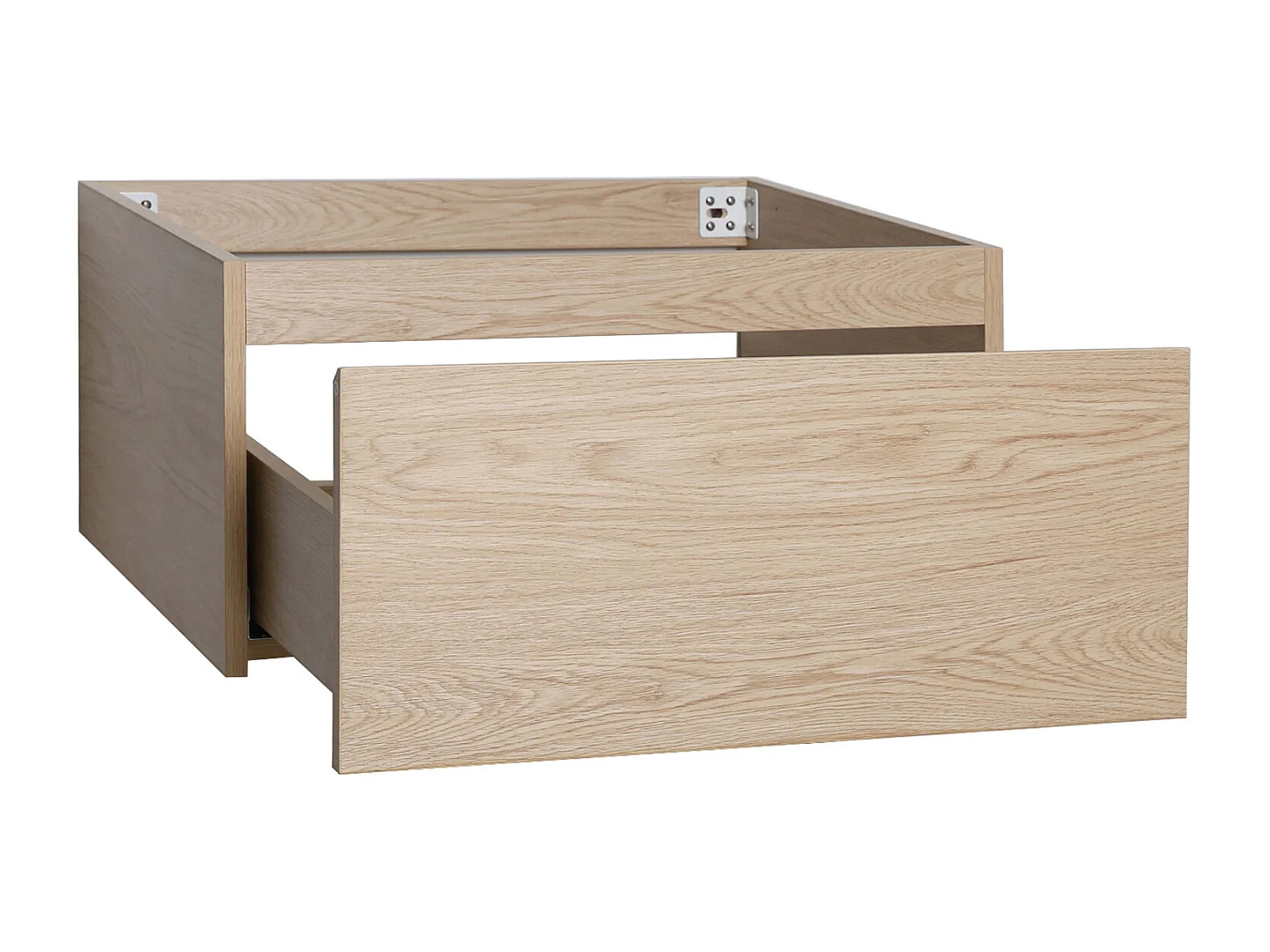 Meuble double caisson chêne et piètement sous vasque 120 cm WILL