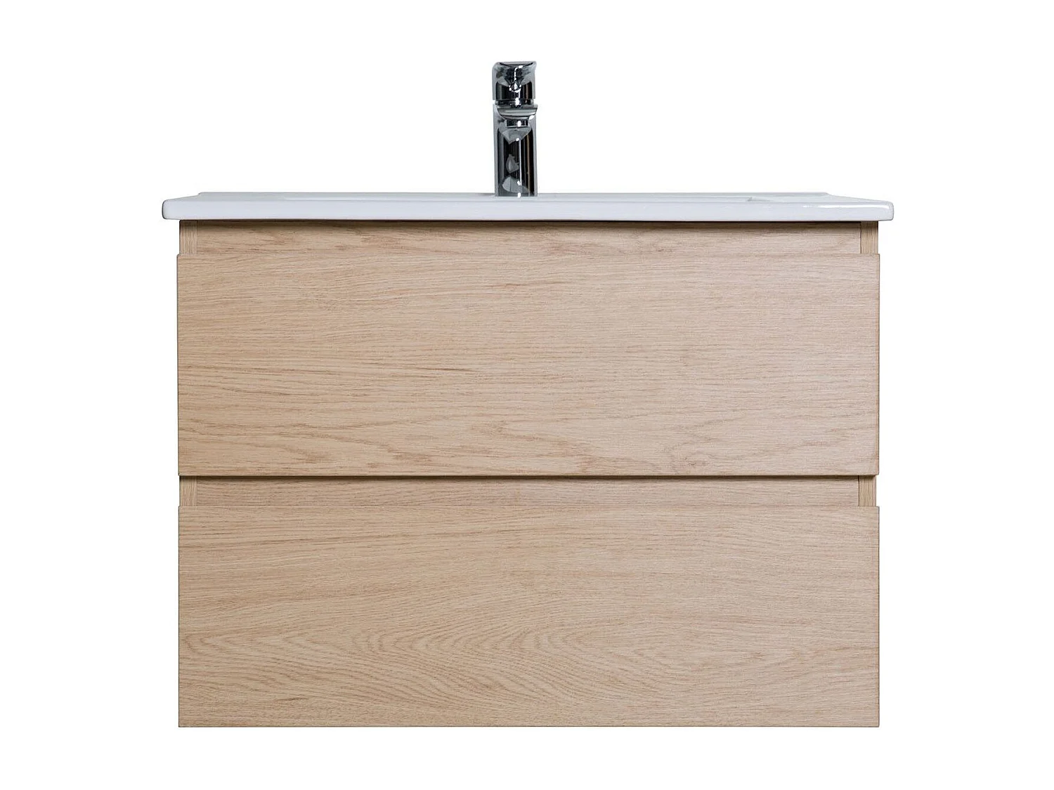 Meuble simple vasque suspendu 60cm - avec plan vasque céramique