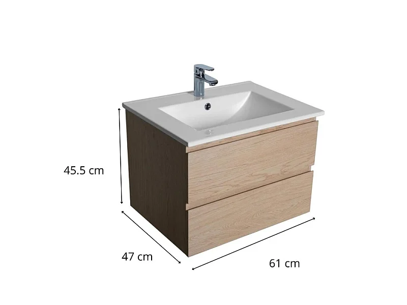 Mueble de lavabo de un solo lavabo SORRENTO