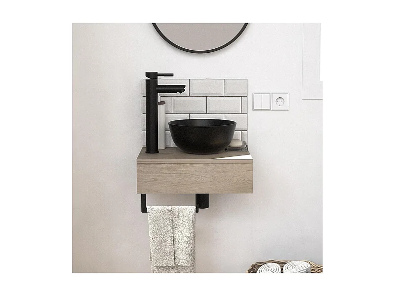 Lavabo de encimera grueso + lavabo + grifería SOHO