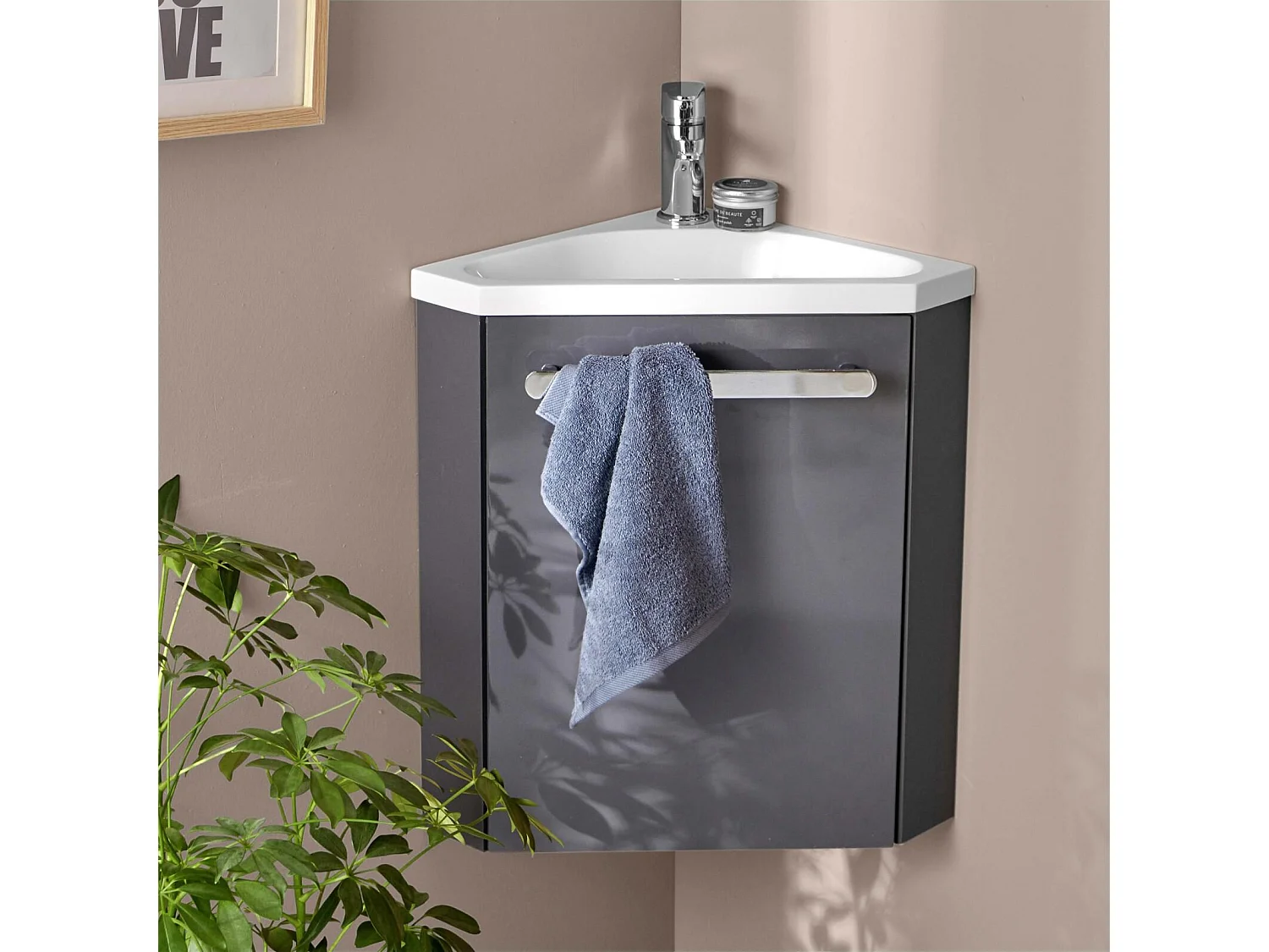 Mobile lavabo angolare SKINO