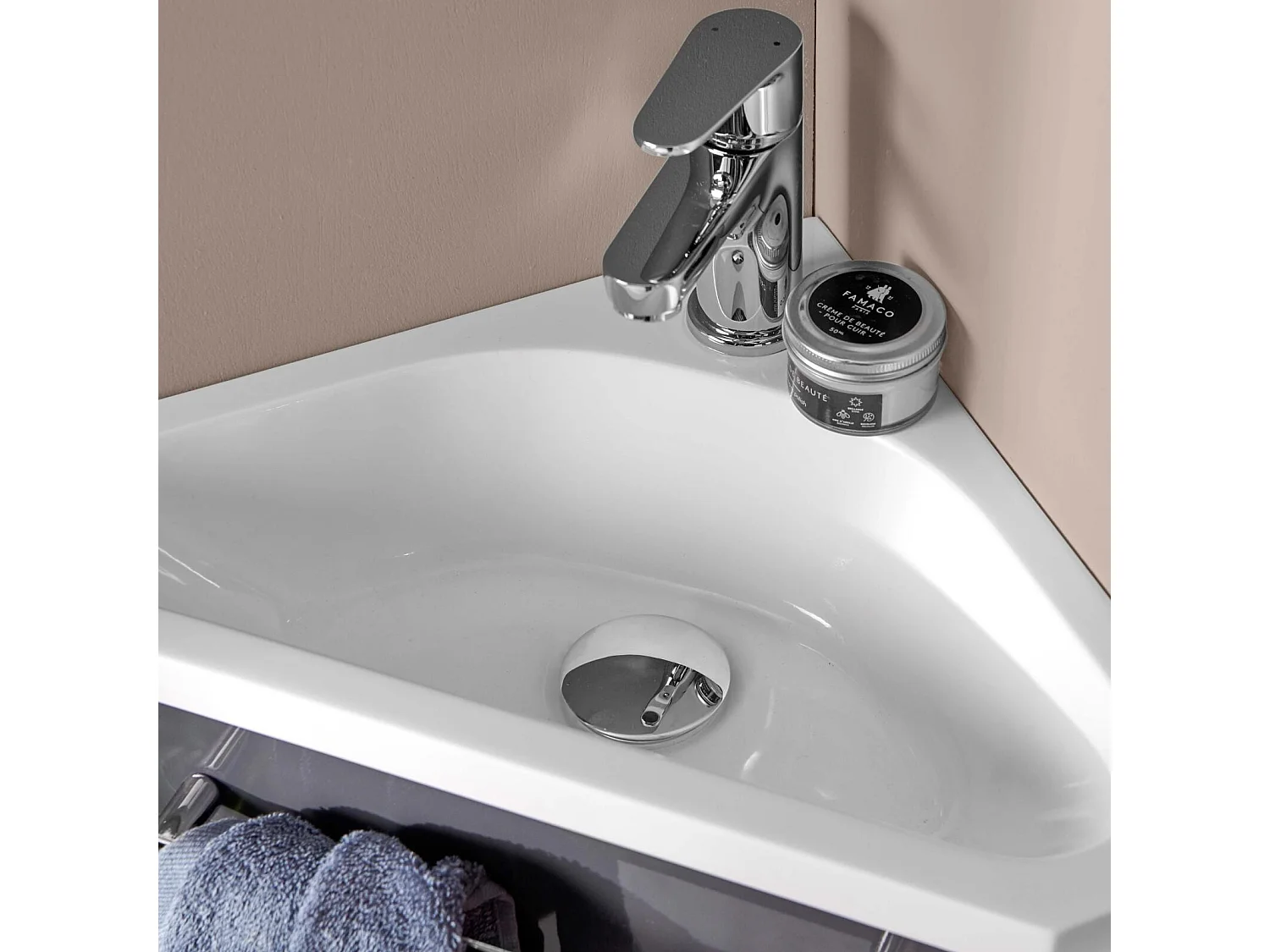 Mobile lavabo angolare SKINO