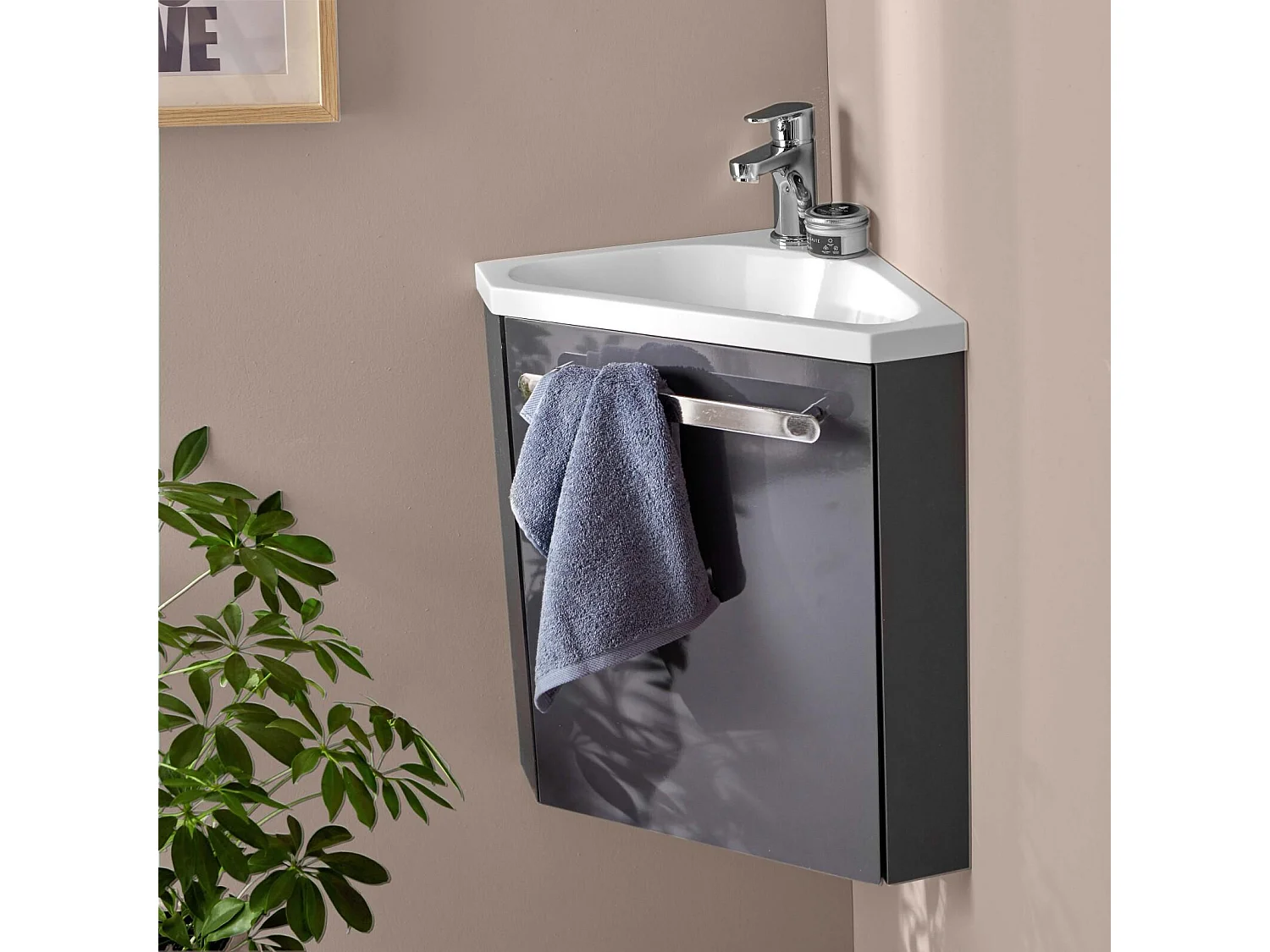 Mobile lavabo angolare SKINO