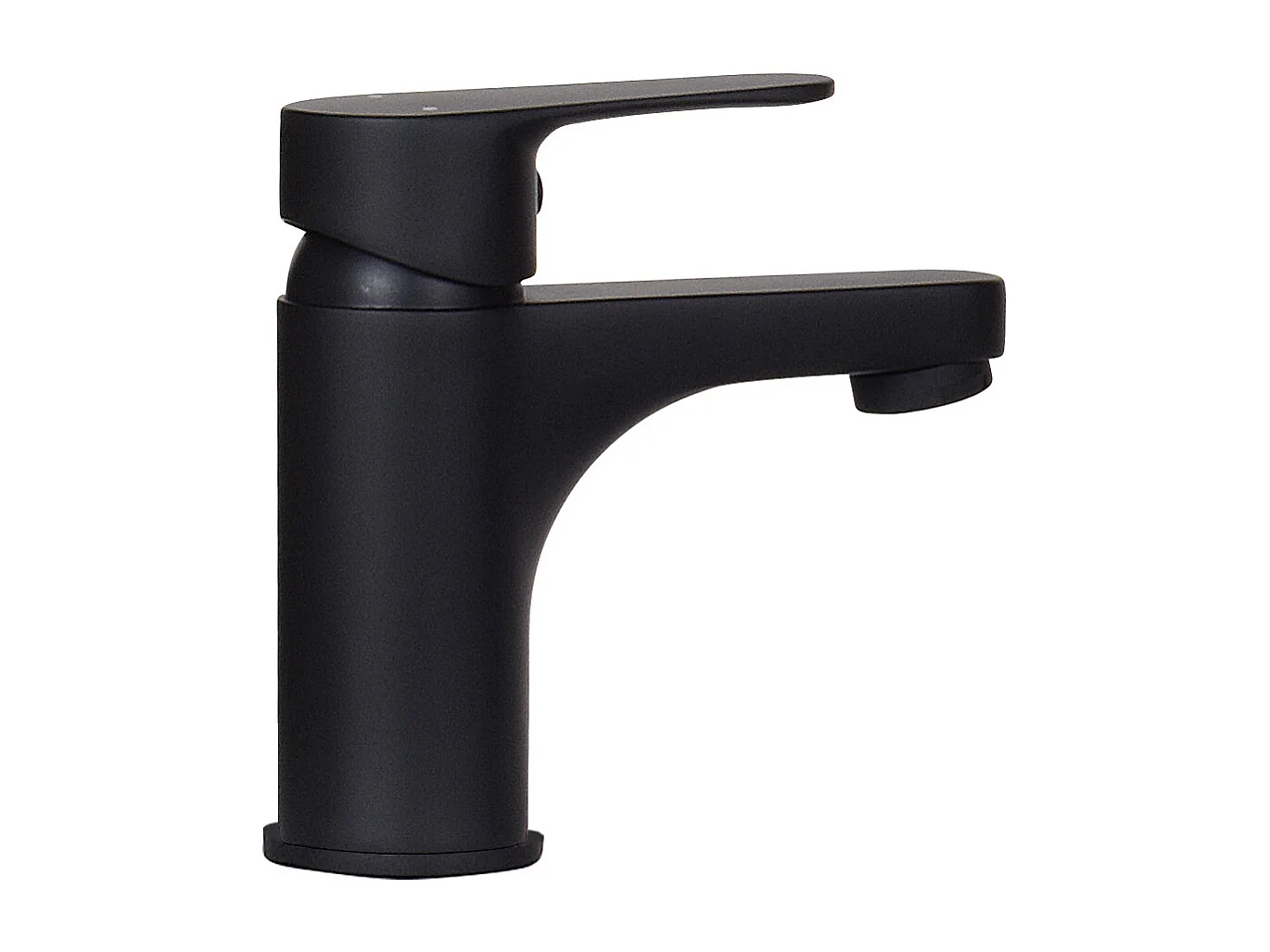 Ensemble meuble lave-mains noir carbone AVA avec robinet noir