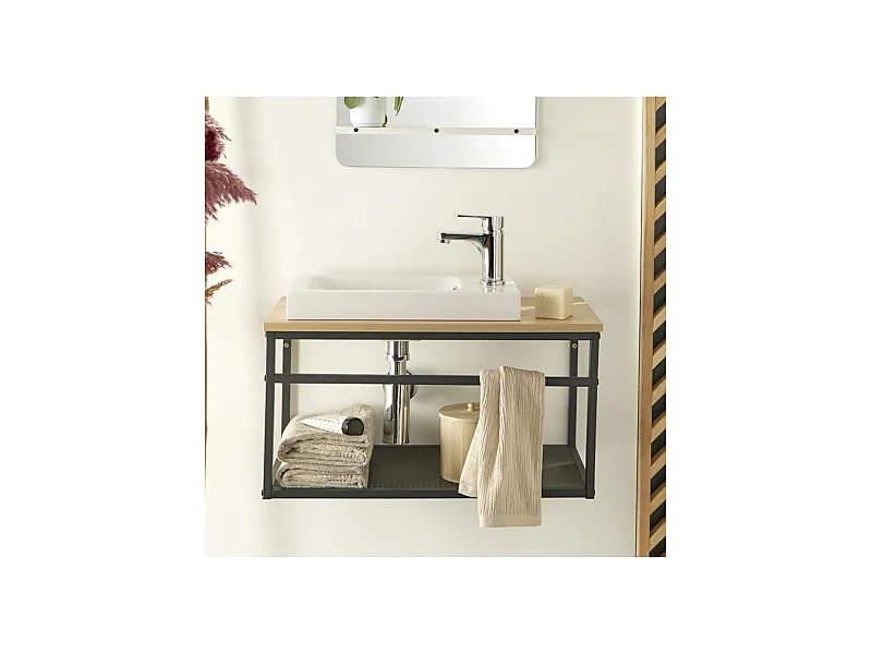 WILO großer Waschtischunterschrank mit 60cm Harzbecken