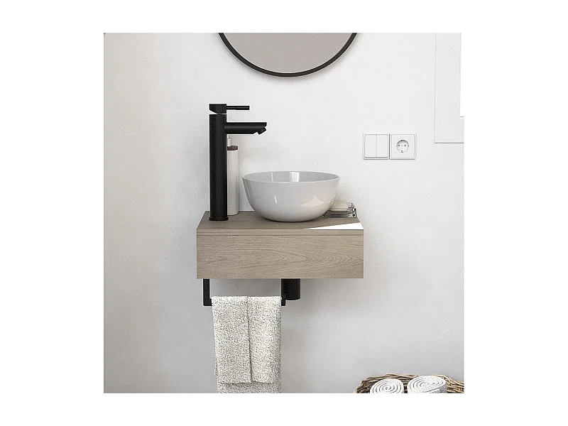 Lavabo da appoggio spesso + lavabo SOHO