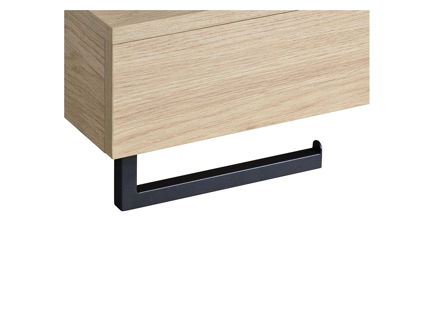 Meuble lave-mains SOHO plan épais vasque blanche + robinet