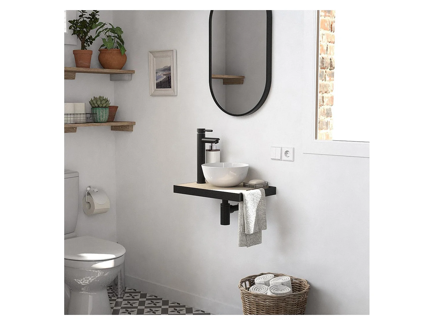 Lavabo SOHO slimline + lavabo + espejo