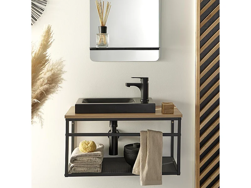 Set lavabo grande WILO con rubinetto da 60 cm