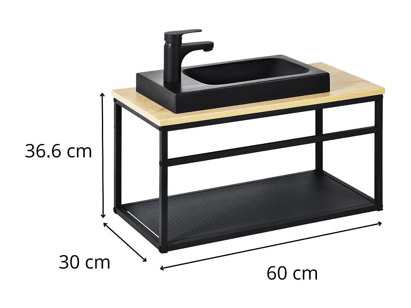 WILO großes Waschtischset mit 60cm Armatur
