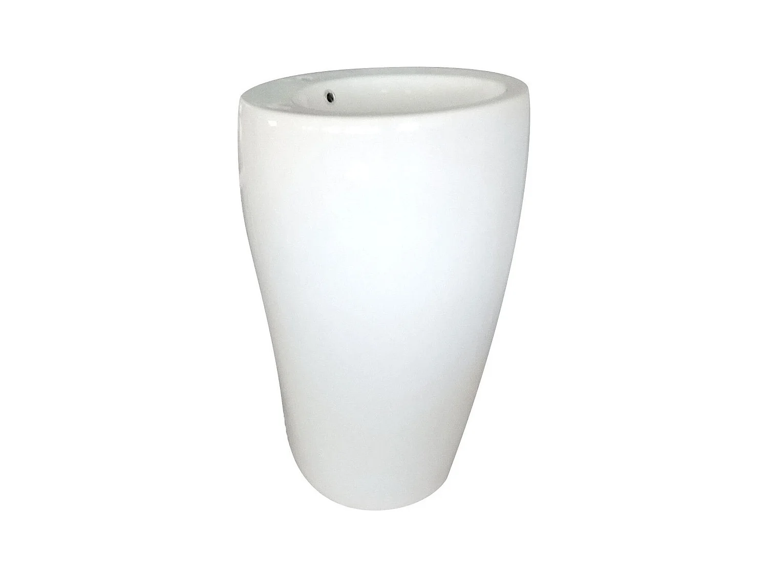 Weißes Keramik-Waschbecken mit Sockel 52x85x53cm BOSTON