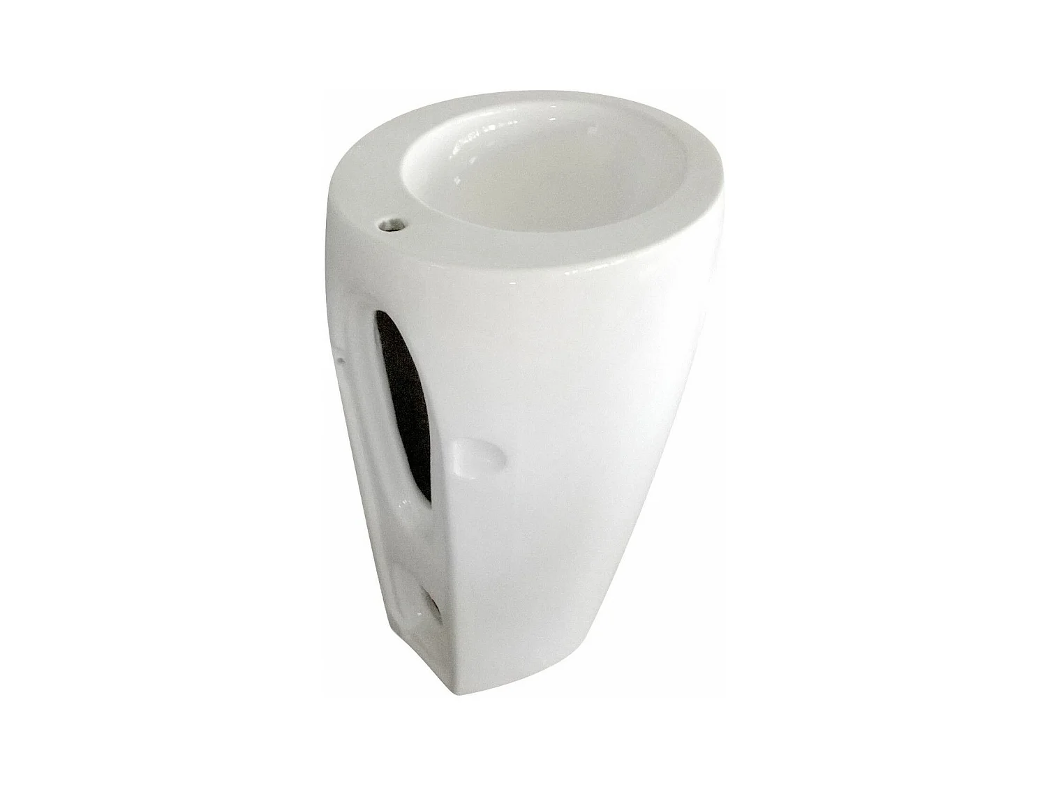 Weißes Keramik-Waschbecken mit Sockel 52x85x53cm BOSTON