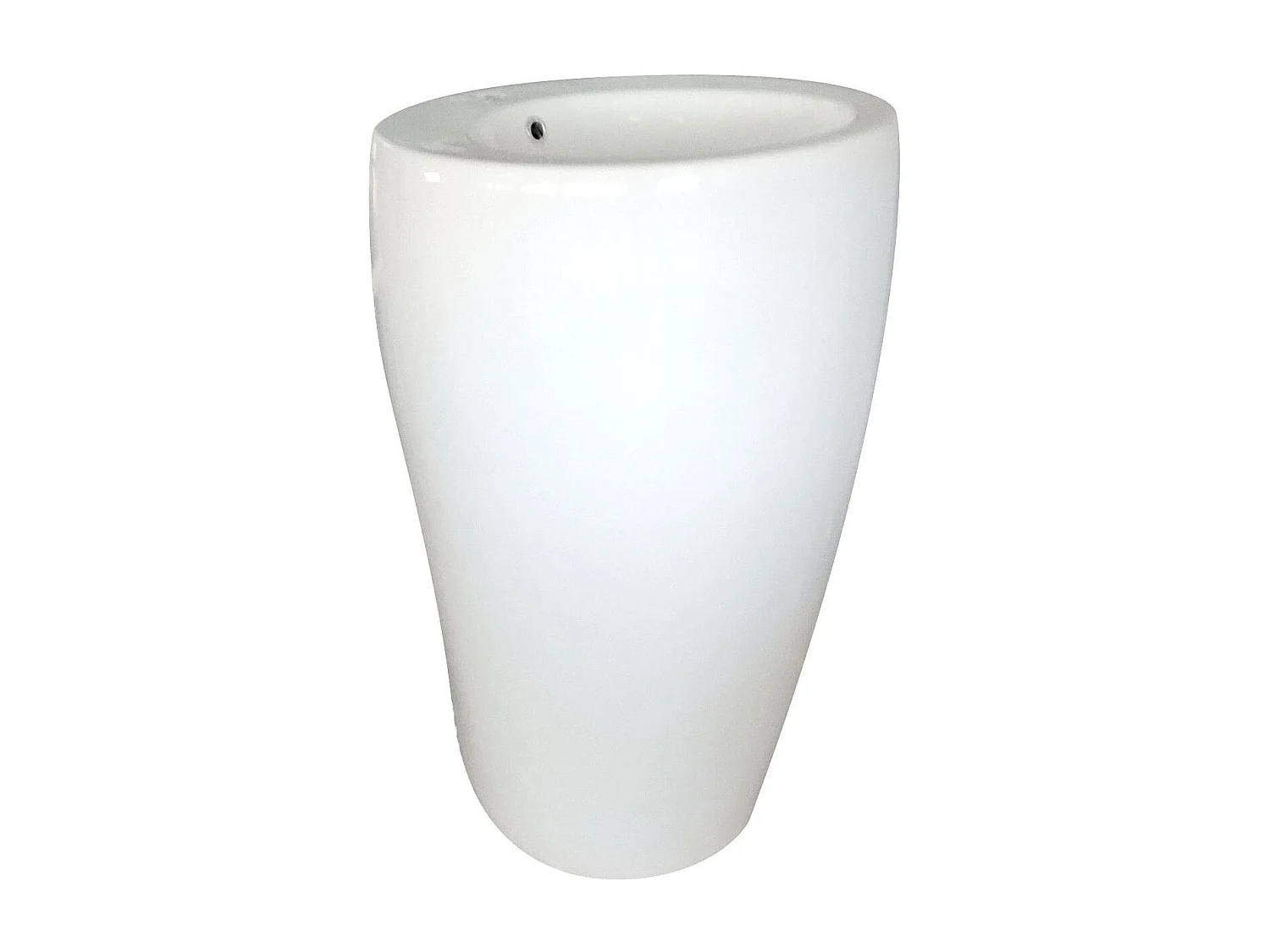 Lavabo colonne en céramique blanche 52x85x53cm