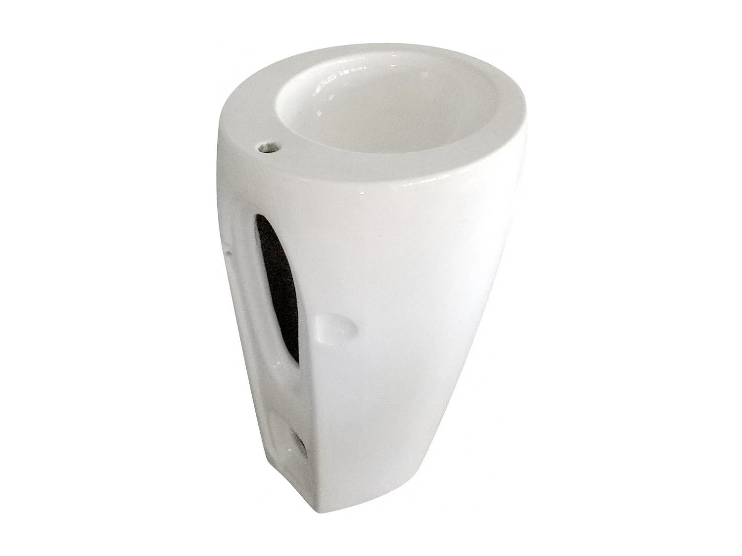 Lavabo colonne en céramique blanche 52x85x53cm