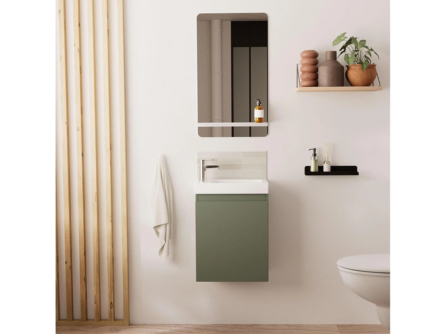 Mobile lavabo LISA + specchio + rubinetto