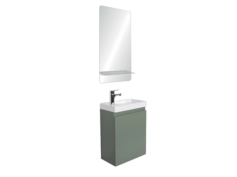 Mueble lavabo LISA + espejo + grifería