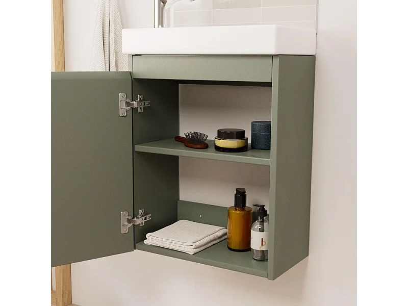 Mueble lavabo LISA + espejo + grifería