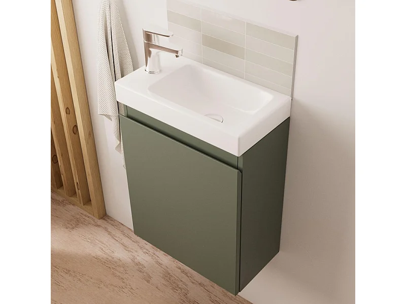 Mueble lavabo LISA + espejo + grifería
