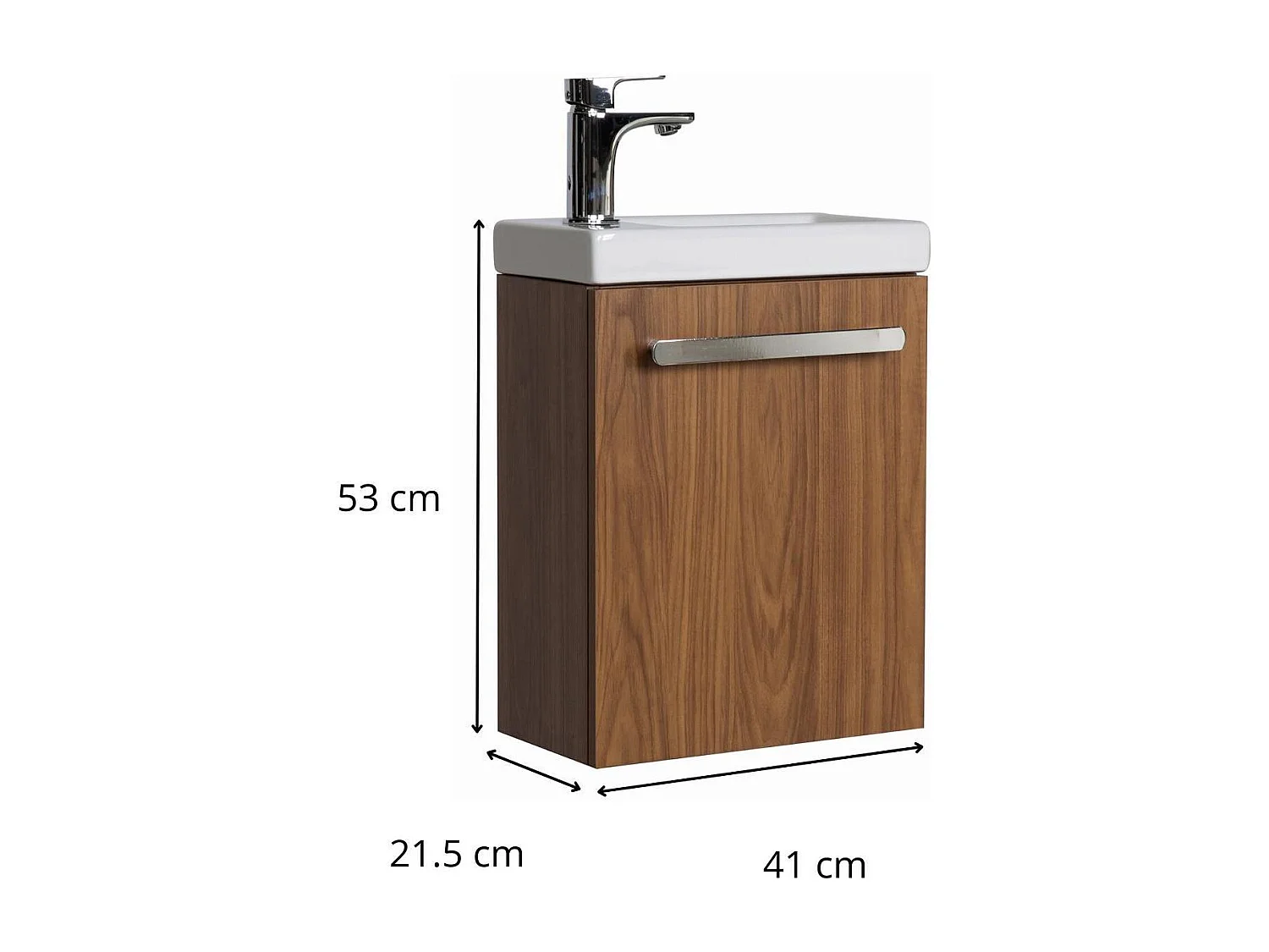 Mueble de lavabo de pared NEVADA con toallero